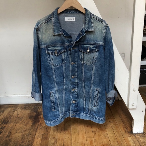 mango oversized denim jacket